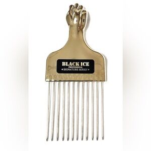 Black Ice, GOLD HANDLE METAL PICK COMB